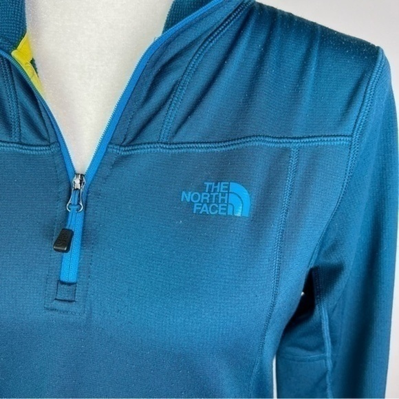 The North Face sweatshirt womens small quarter zip blue pullover - Picture 4 of 12